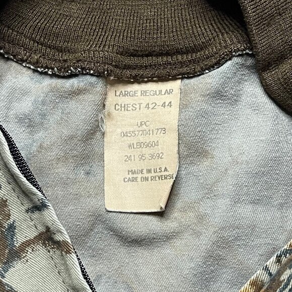 Vintage Duxbak Jacket Mens Large Camo Bomber Hunting Realtree Made USA Zip 90s - Picture 5 of 8